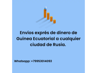 Envíos de dinero desde Guinea Ecuatorial hasta Rusia.